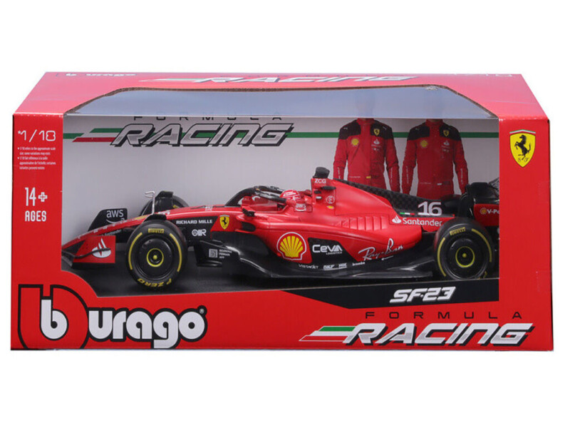 Bburago Ferrari SF-23 1:18 (2023) #16 Charles Leclerc